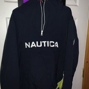 Nautica Windbreaker Hoodie size L